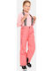 Kilpi UJ0403KI-PNK Kids Dungarees for Ski & Snowboard Pink