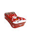 Christmas Container Metallic Red L17xW12xD5cm 1pcs