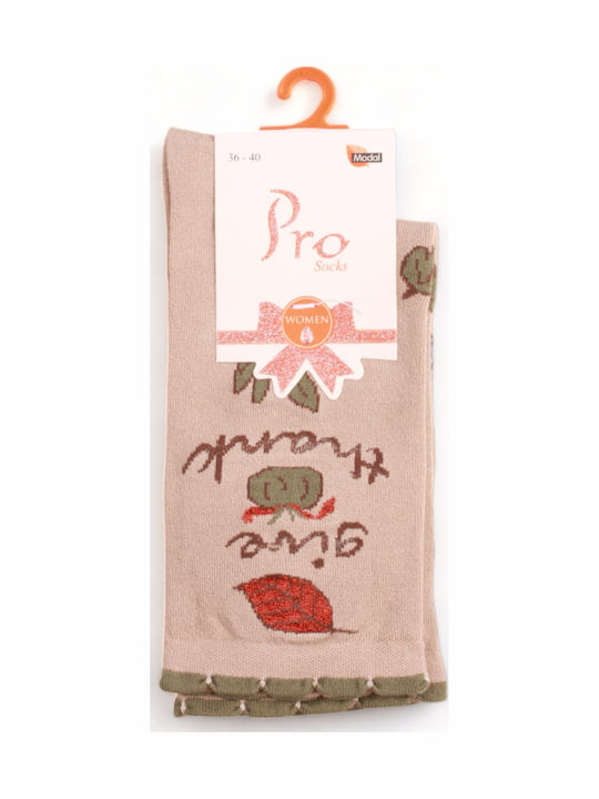 Pro Socks Modal Soft Femei Șosete Beige 1Pachet