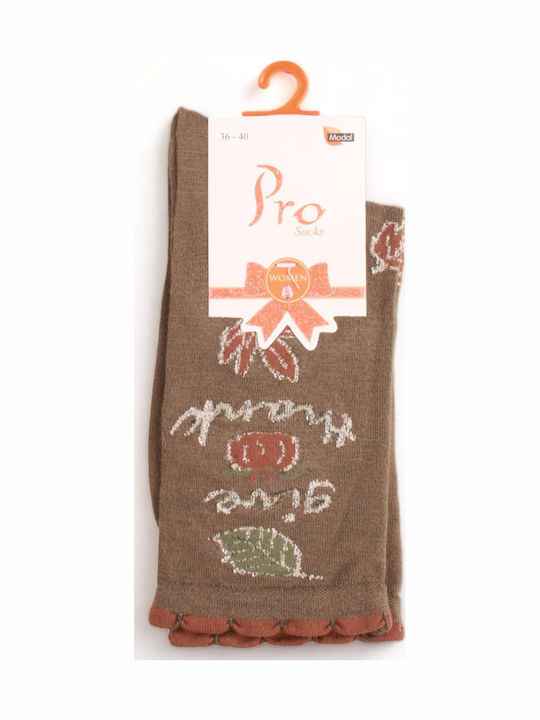 Pro Socks Modal Soft Femei Șosete Khaki 1Pachet