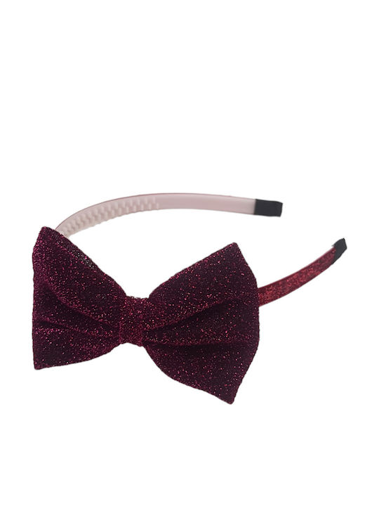 Elecool Kids Headband with Bow Red