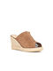 Mediterranean 71238301 Anatomic Women's Leather Platform Espadrilles Brown