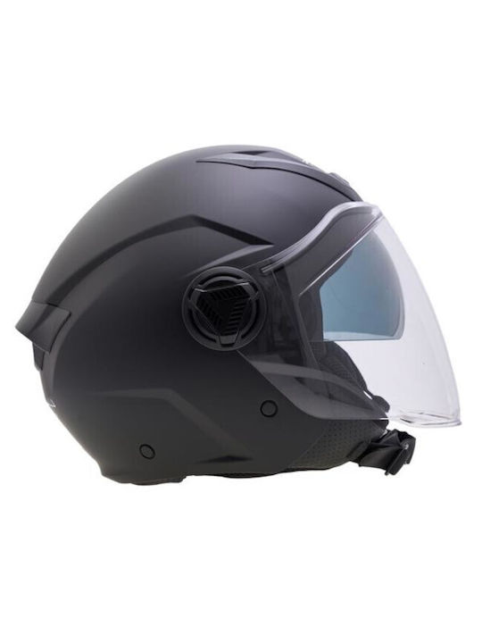 Zen ZN-760 Jet με Sun Visor ECE 22.05 Μαύρο Ματ