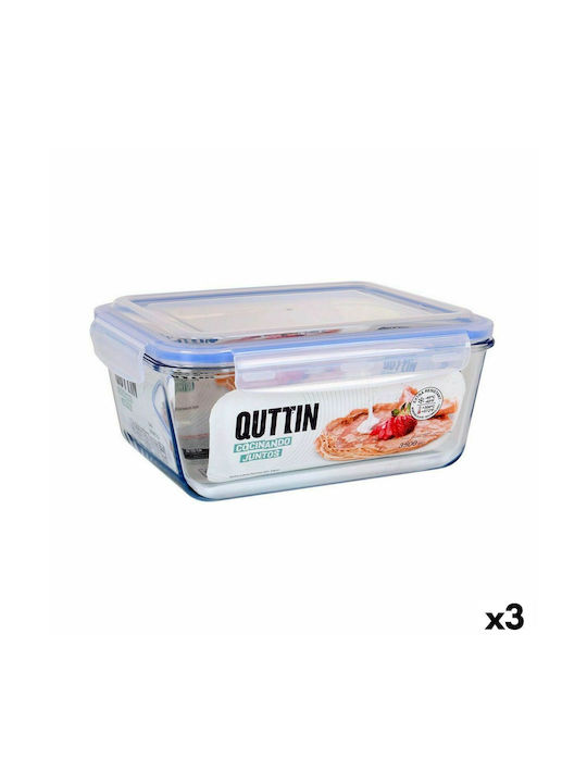 Quttin Plastic Lunch Box 3pcs