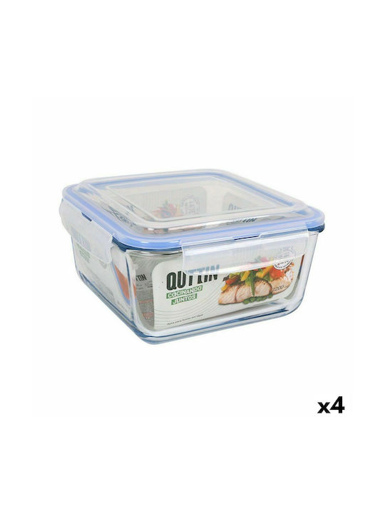 Quttin Plastic Lunch Box 4pcs