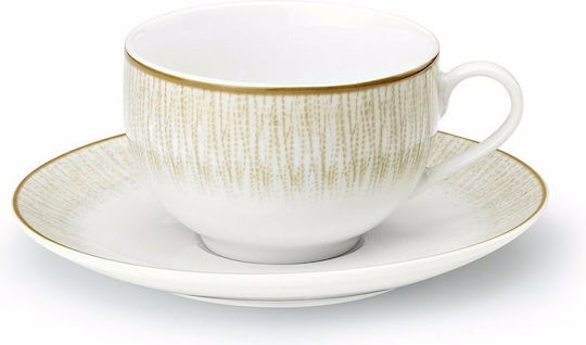 Cryspo Trio Soleil Set of Cups Tea Porcelain Beige 250ml 6pcs