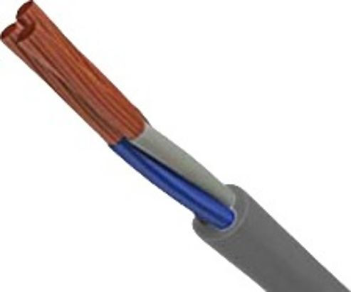 Netzkabel mit Kabeleigenschaften 5x1mm² in Grau Farbe 100m Flexibles