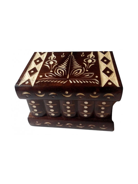 Magic Puzzle Box Διακοσμητικό Κουτί Ξύλινο 11x8x7.5cm