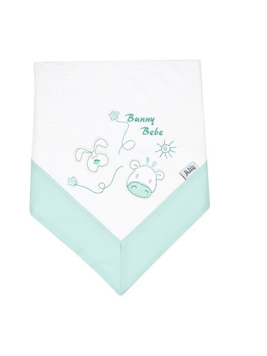 Bunny Bebe Pique Swaddle Wrap Μέντα