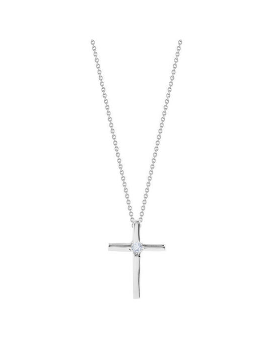 Savvidis White Gold Cross 14K