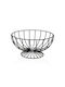 Versa Fruit Bowl Metallic Black 26x11x26cm