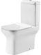 Huida Ariston Floor-Standing Toilet Rimless with Flush with Slim Cover Soft Close White