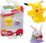 Jazwares Miniature Toy Goomy And Pikachu Pokemon for 4+ Years 5cm.