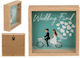 Out of the Blue Wedding Fund Kids Wooden Brown Money Box 20x20x20cm
