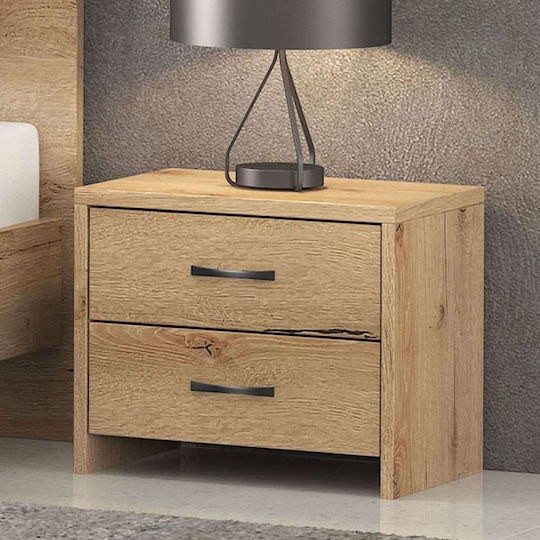 Bedside Table No4 Wooden Honey 50x35x44cm