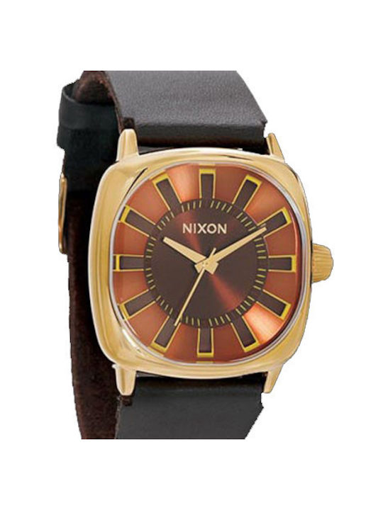 Nixon Watch with Brown Leather Strap