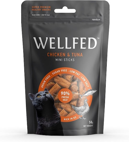 Pet Interest Cat Treats with Chicken / Tuna for Cat 50gr