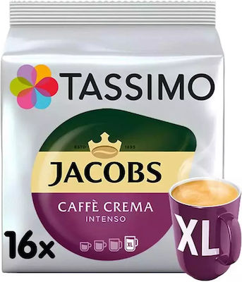 Tassimo Capsules Espresso Caffe Crema Compatible with Machine Tassimo 16caps 8711000504833