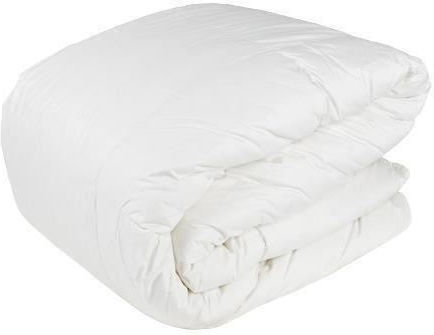 HappyNest Pătură Single Pufos 150x200cm Iarnă Albă 800 GSM