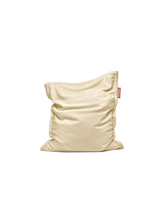 Bean Bag Bolster Poof Original Slim Off White 155x120cm