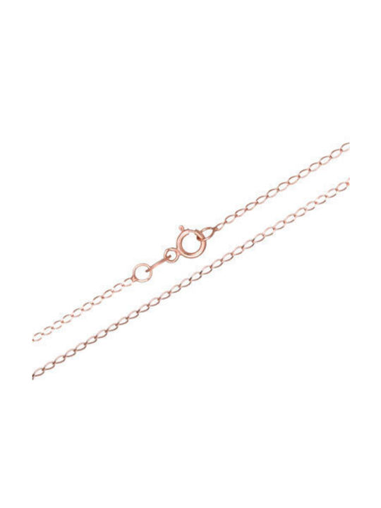 Roségoldene Kette Nacken 14K