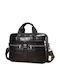 Leather Men's Briefcase Black