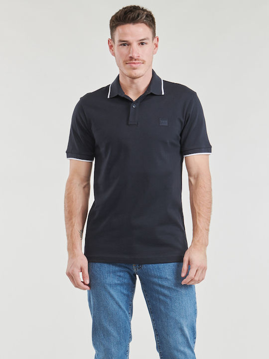 Hugo Boss Bluza Bărbătească cu Mânecă Scurtă Polo Albastru marin