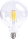 Evivak Λάμπα LED 10W για Ντουί E27 και Σχήμα G125 Θερμό Λευκό Dimmable