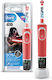 Oral-B Star Wars Periuță de Dinți Electrică pentru Copii cu Cronometru pentru 3+ Ani Roșie-Neagră