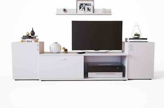 Unitate TV pentru sufragerie Scoglio White L210xA36xÎ65cm Unitate TV pentru sufragerie Scoglio White L210xA36xÎ65cm