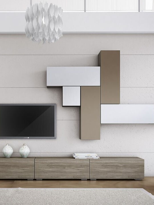 Unitate TV pentru sufragerie Smart 5 Ash-White L101xA33xÎ45buc