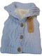 Kinderveste Gestrickt Hellblau