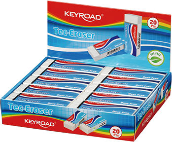 Keyroad Radiergummi für Bleistifte Tec 1Stück Weiß