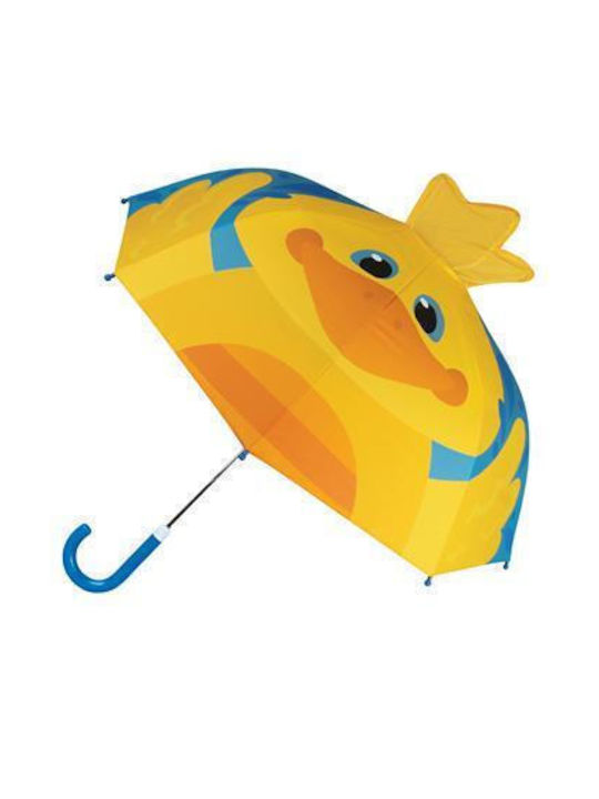 Stephen Joseph Παιδική Ομπρέλα Μπαστούνι 3d Duck Κίτρινη
