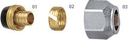 Brass Form Ρακόρ Σύνδεσης Σωλήνα PVC 7108201