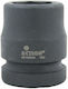 Action Socket Pneumatic Hex with Square Drive 1" Diameter 1"
