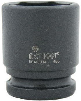 Action Socket Pneumatic Hex with Square Drive 1" Diameter 1"