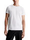 Calvin Klein Herren Kurzarmshirt Weiß