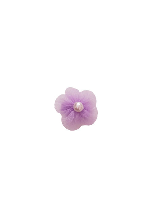 Elecool Kids Hair Clip Flower in Purple Color