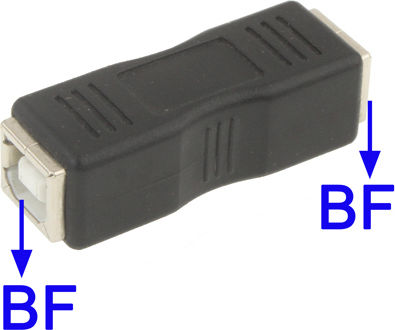 Μετατροπέας USB-B female σε USB-B female 1τμχ 42-sun-1-05