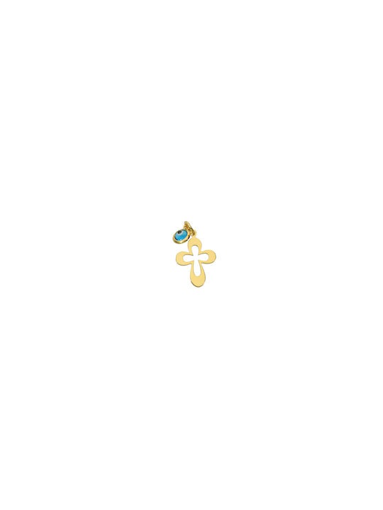 Δημιουργικό Βιλδιρίδης Παιδικό Μοτίφ Σταυρός από Χρυσό 14K 44694