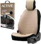 Deluxeboss Cotton Single Seat Cover 1pcs Beige