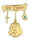 Xrisokosmima Child Safety Pin made of Gold 9K