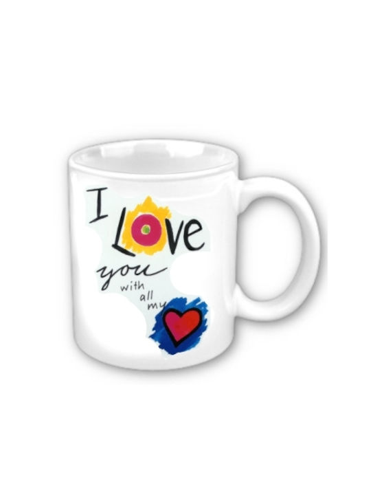 Mug Ceramic White 1pcs