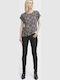 Women's Fabric Trousers Slim Fit Black.