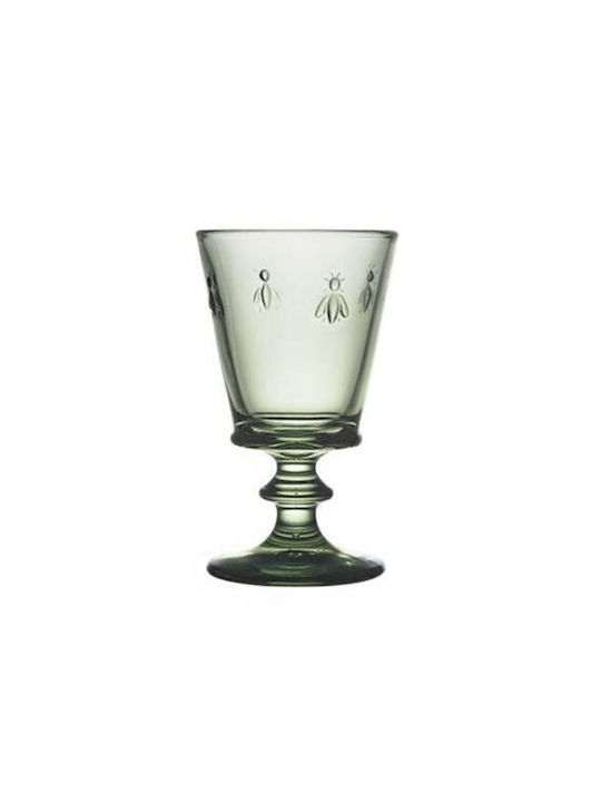 La Rochere Glass for White Wine made of Glass in Green Color Goblet