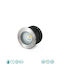 Faro Barcelona Spot Outdoor Floor Lamp LED 12W with Warm White Light IP67 Silver