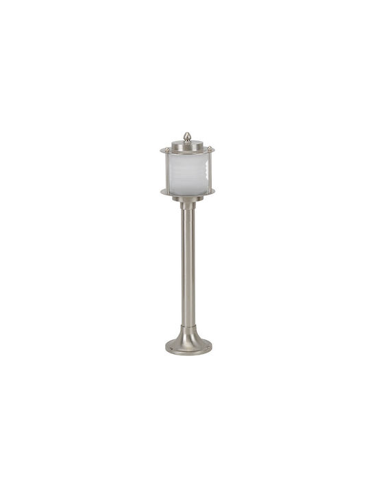 Lido Lido Außenstehlampen für Außenbereich für E27 Lampenbirnensockel Silber