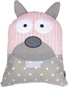 Baby Star Crib Decorative Pillow Tiny Friends Raccoon Pink 45x45cm