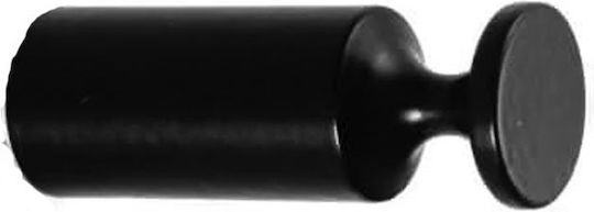 Kapitan Άγκιστρο Μπάνιου Μονό με Βίδες ​1.6x1.6cm Inox Μαύρο